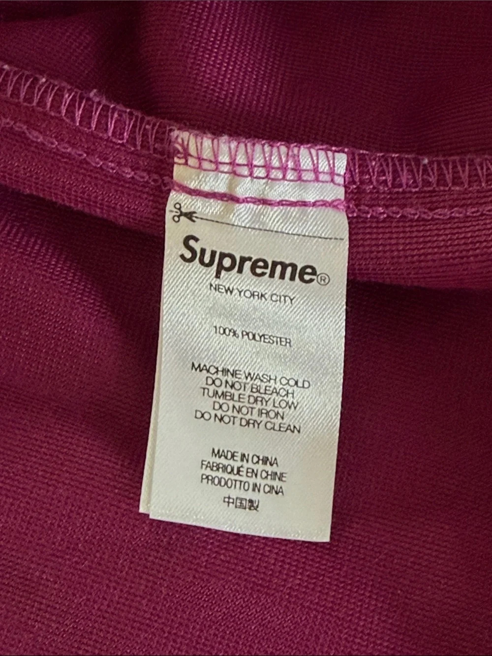 Supreme velour track jacket